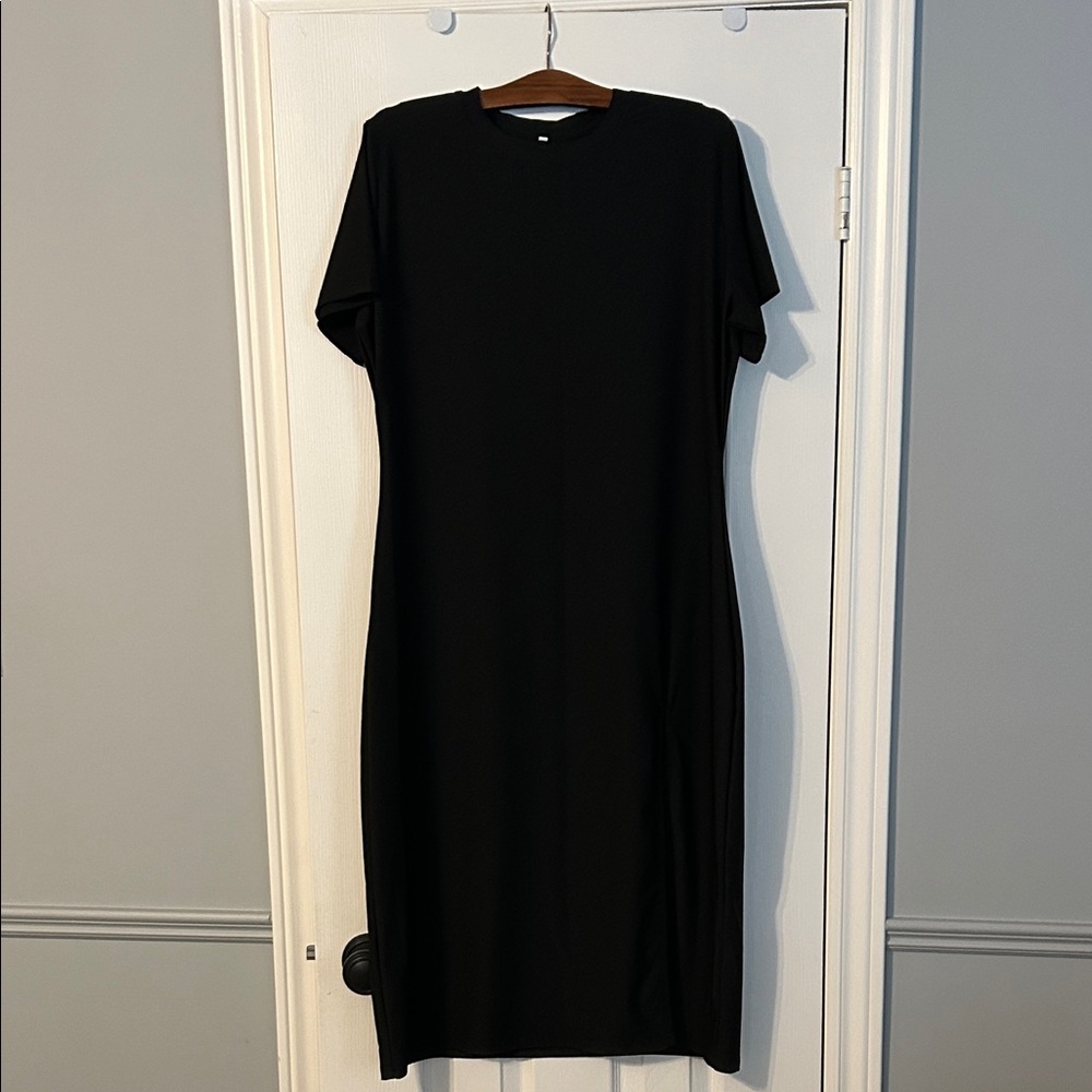 Black Midi Dress XL